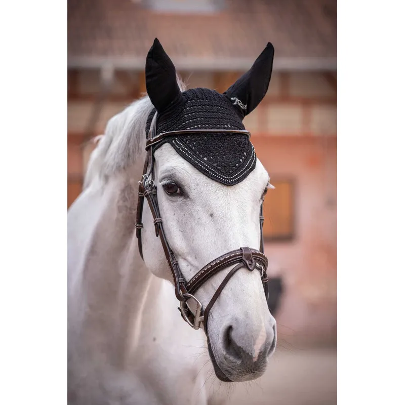 Prix Rduit PNLOPE - Bonnet pour chevaux New Strass - Cob - Noir