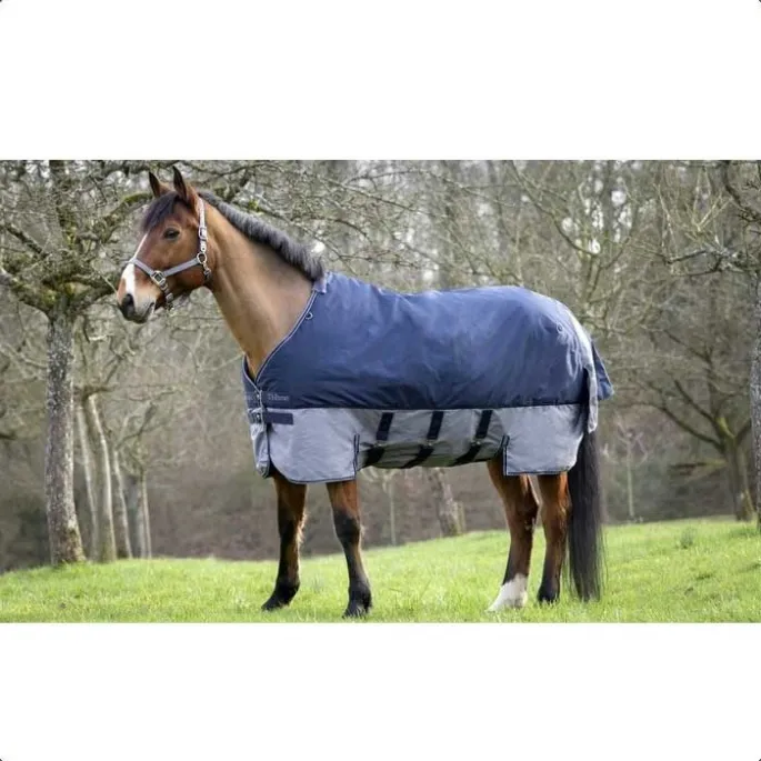 Couverture Belly Belt Tyrex 600D 300g – Equithme – marine/gris – 300g – 6&rsquo;9 – 155 /206 cm Populaire