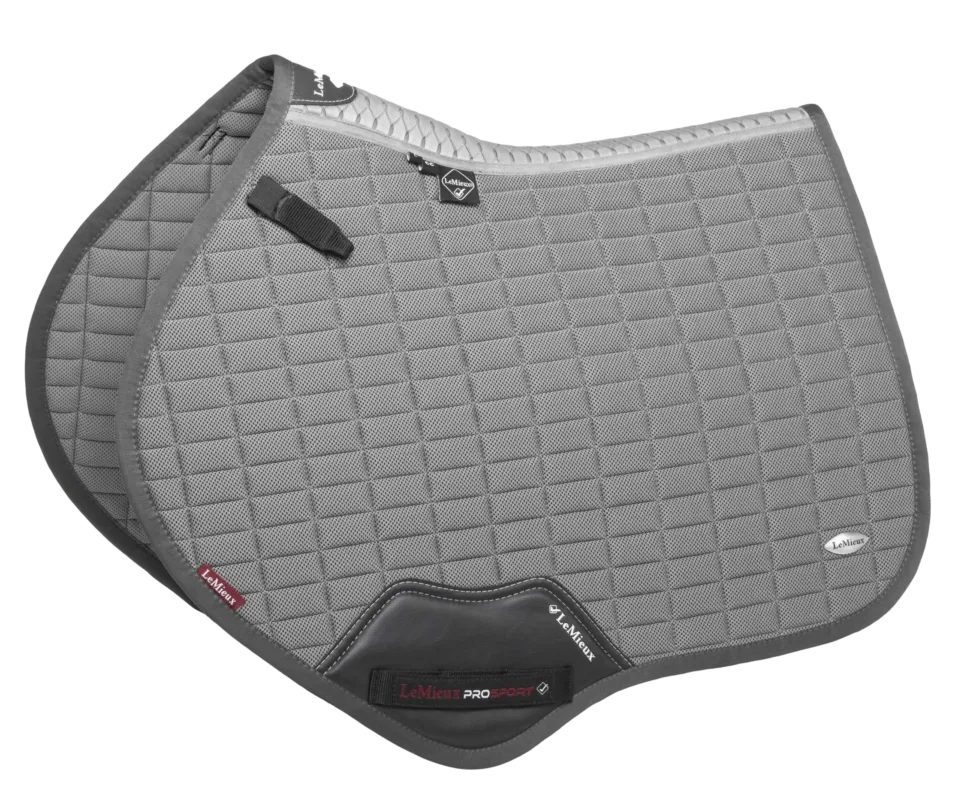 Tapis LeMieux Self-Cool Close Contact Square - L - Gris Haute Qualit