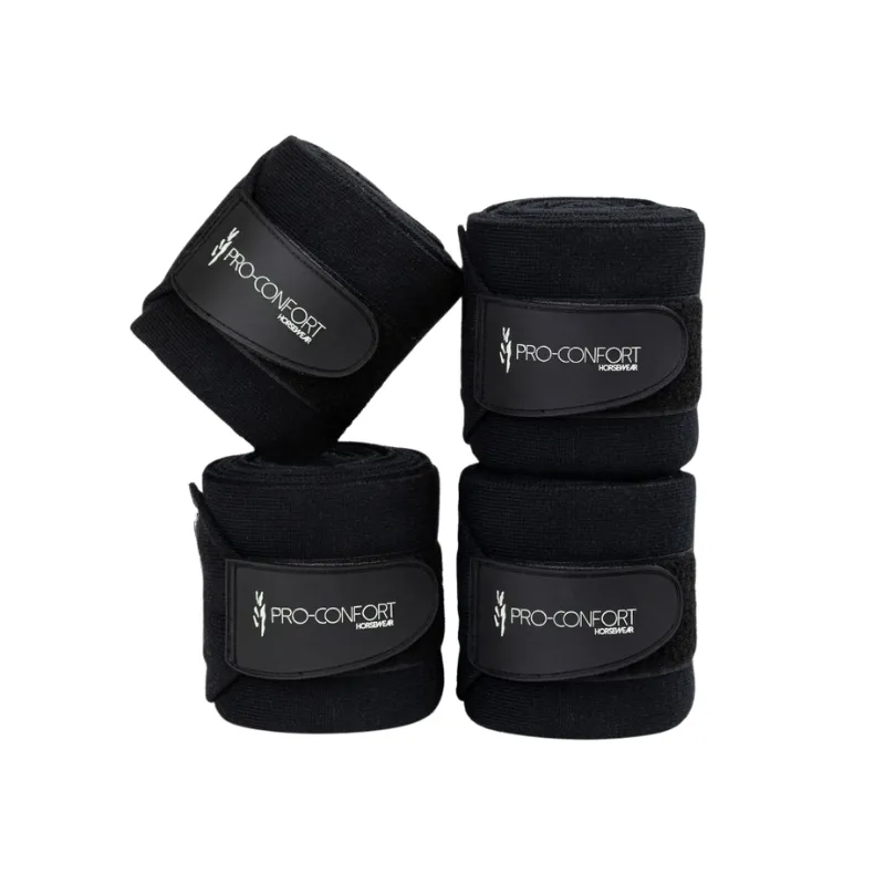 Offre Limite PROCONFORT - Set de 4 bandes de repos Pim - 4 m - Noir