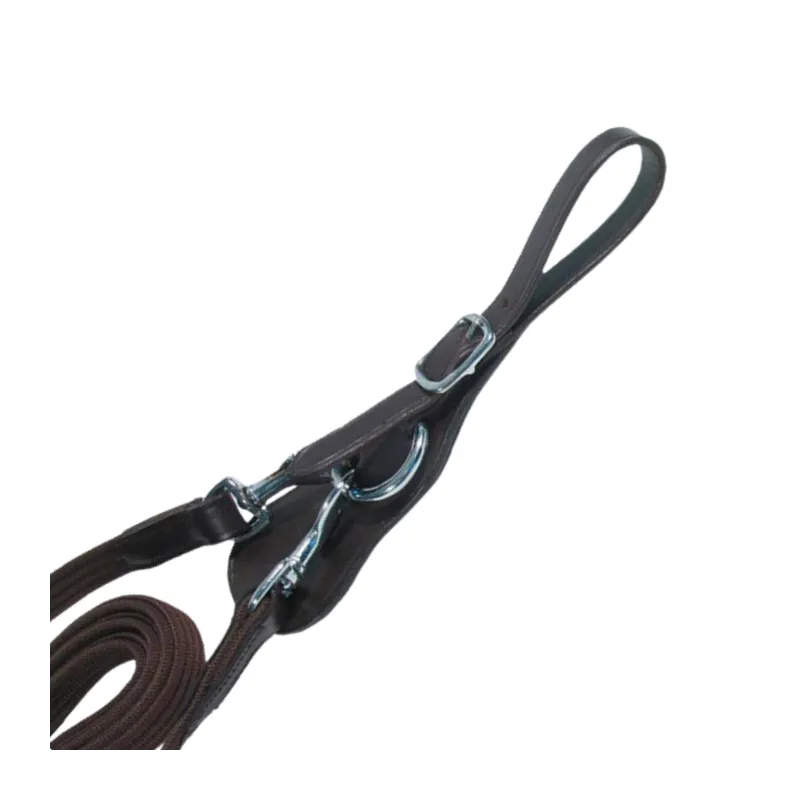 PROTANNE - Rnes allemandes + mousqueton - Cheval - Havane Soldes
