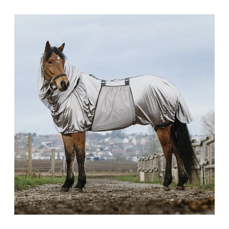 Livraison Express RIDING WORLD - Chemise anti-eczma - 4'3 (95 cm ) - Gris