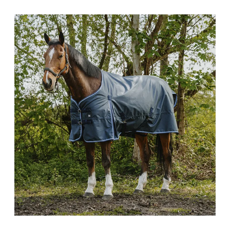 RIDING WORLD - Couverture Eco 1200D - 5'3 (115 cm ) - Marine - 0 gr Petit Prix