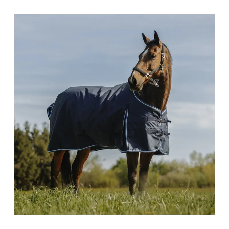 Top Vente RIDING WORLD - Couverture Eco 600D - 5'3 (115 cm ) - Marine - 0 gr
