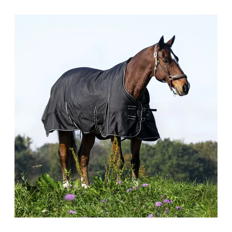 RIDING WORLD - Couverture impermable Oxford - 5'3 (115 cm ) - Noir - 0 gr Vente Directe