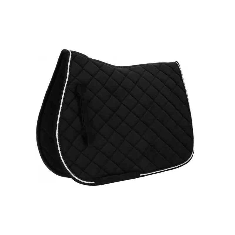 Seulement Aujourdhui RIDING WORLD - Tapis de selle Velours - Cheval - Noir