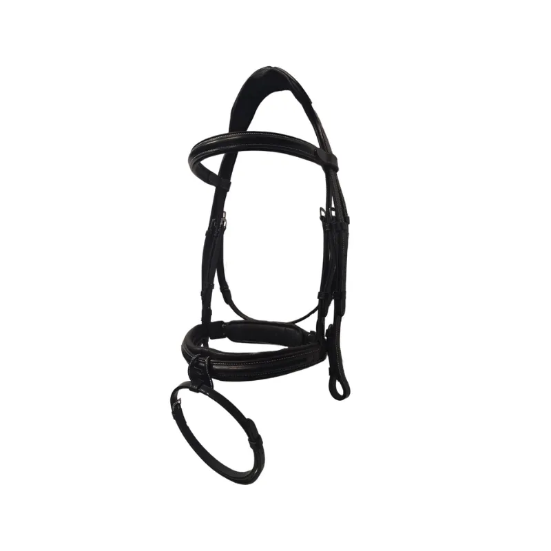 Soldes SILVER CROWN - Bridon Style Confort - Cheval - Noir