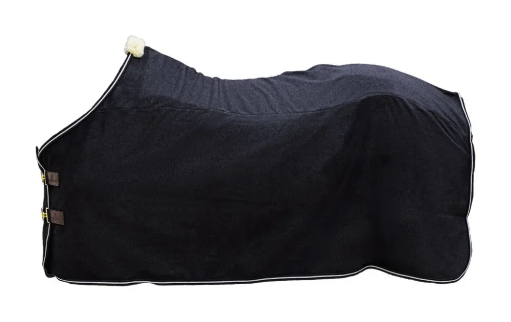 Couverture Polaire Heavy Melange Kentucky - 145 cm - Noir Nouvel Arrivage