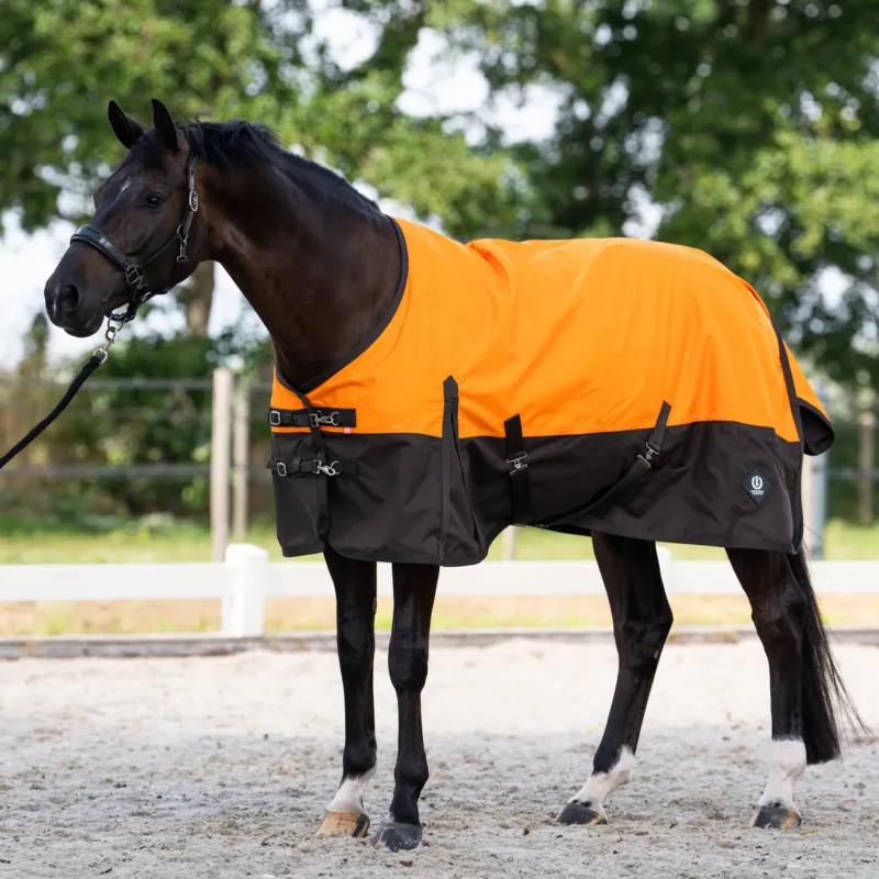 Couverture d'extrieur Imperial Riding Customized sans couvre-cou Summer - 145 cm - Orange / marron fonc Bon March