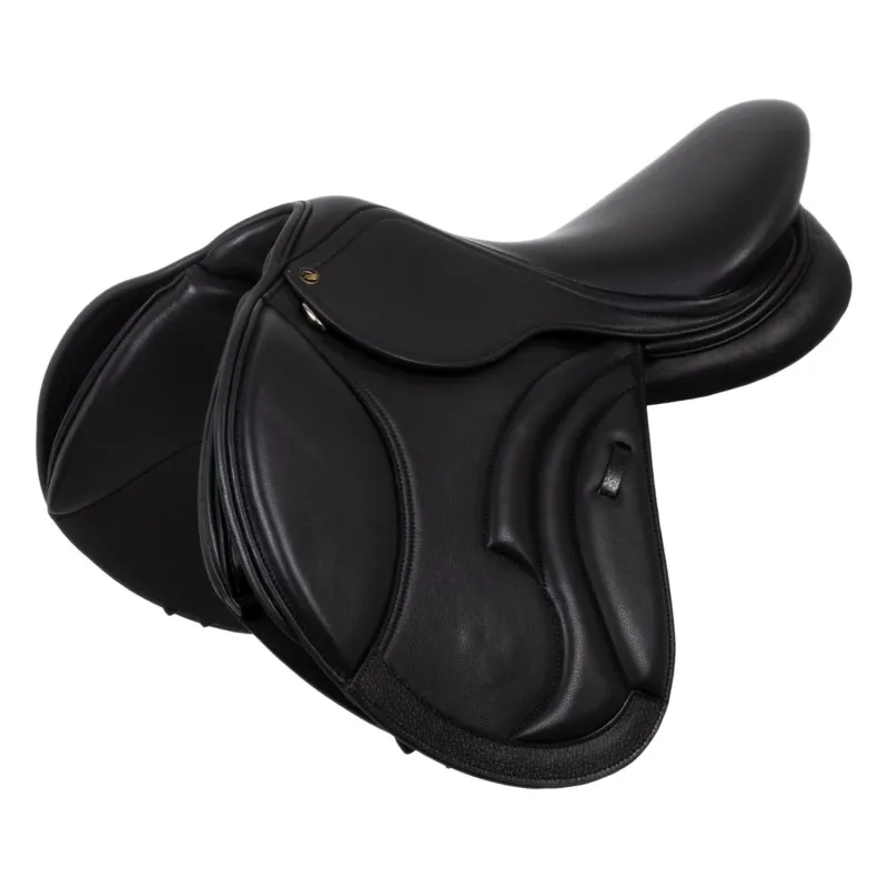 Vente Directe Selle de saut en cuir double modle Las Vegas Supreme - 17,5" - Noir