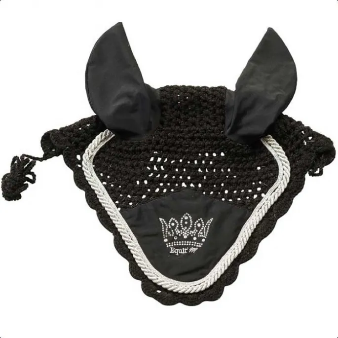 Bonnet de concours Crown - Equit'M - blanc - cheval (full ) Vente Directe