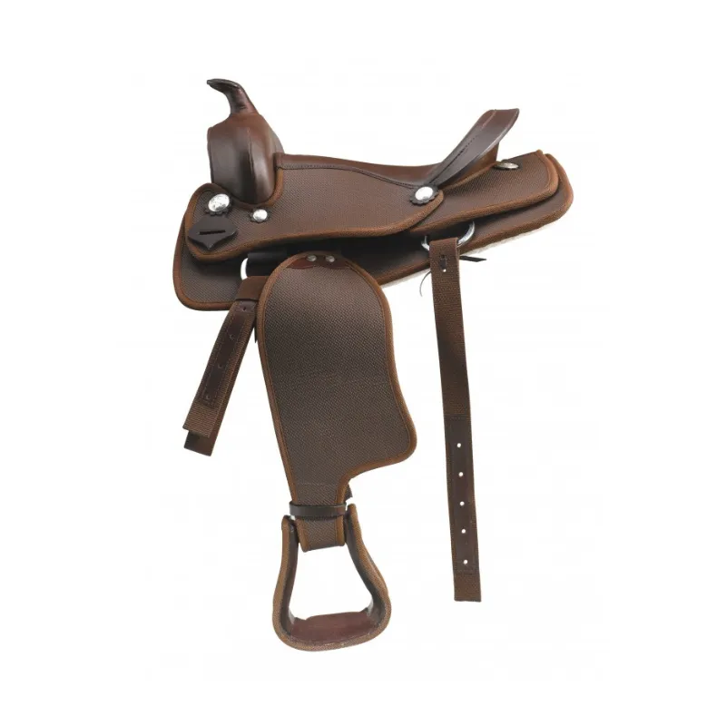 WESTRIDE - Selle western synthtique - 10" - Havane Meilleur Choix