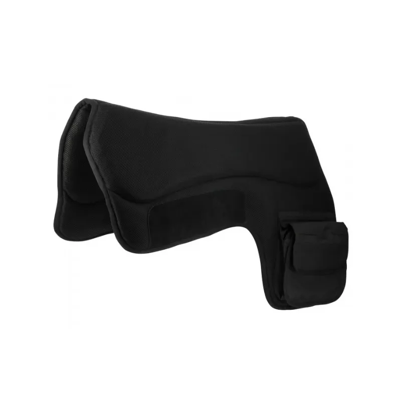 WESTRIDE - Tapis western poches - Cheval - Noir Affaire Saisir