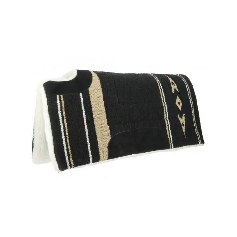 Authentique WESTRIDE - Tapis western Navajo nez coup - Cheval - Noir