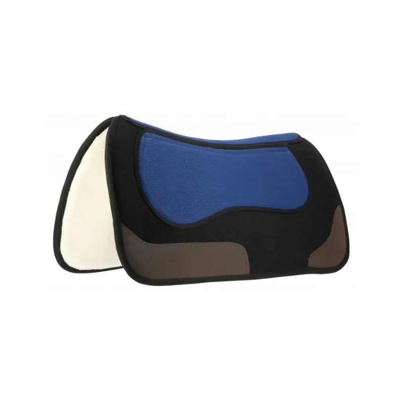 Meilleur Prix WESTRIDE - Tapis western Pro - Cheval - Noir / Bleu roi