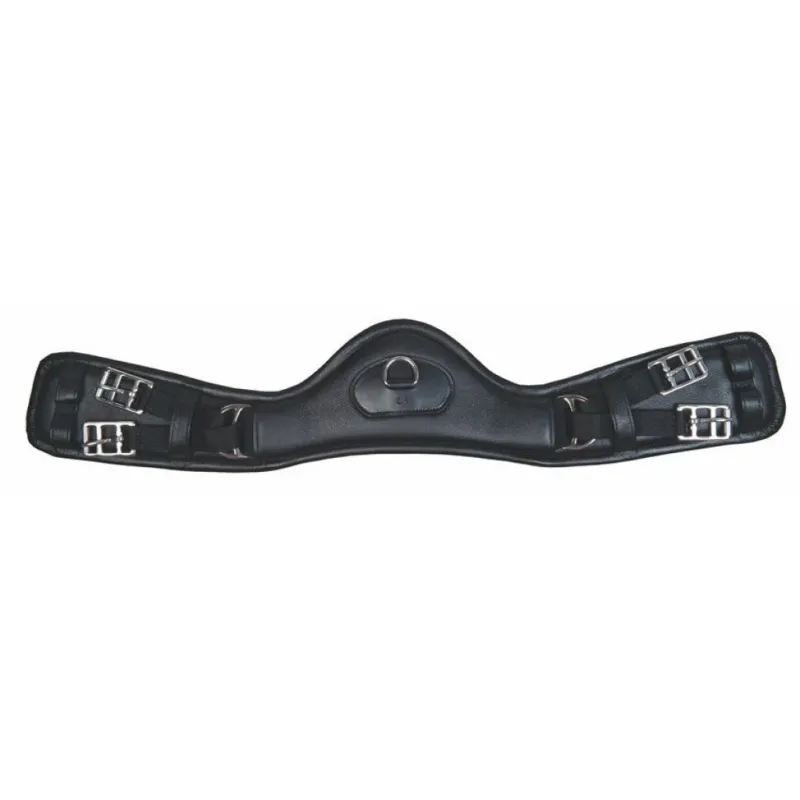 Cincha HKM Leather cincha Dressage Anatomic Elastic - 65 cm Prix Promo