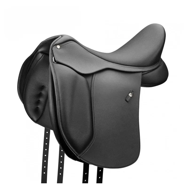 Petit Prix WINTEC - Selle de dressage 500 Dressage Hart - 17" - Noir