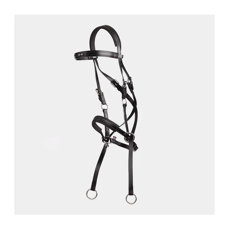 ZILCO - Bridon Bitless - Cheval - Noir Nouvel Arrivage