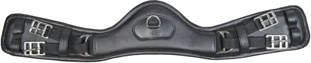 Sangle en cuir HKM Dressage Anatomic lastique - 60 cm - Noir Prix Cass