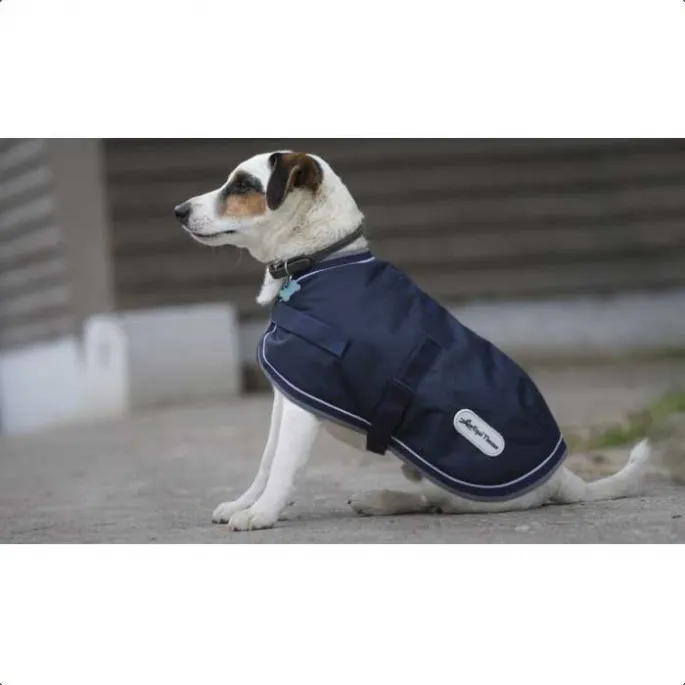 Satisfait Ou Rembours Manteau pour Chien impermable 600D - Couverture Diego & Luna - marine - 80 cm