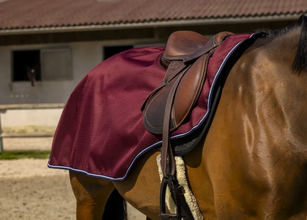 Quantit Limite Couvre-reins Equithme Tyrex 1200D Polaire - 165 cm - Bordeaux