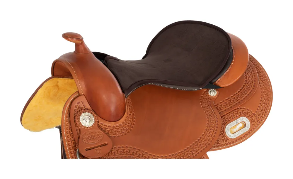 Soldes Couvre sige Acavallo Classic Western Gel Dri-Lex 10mm - S - Marron