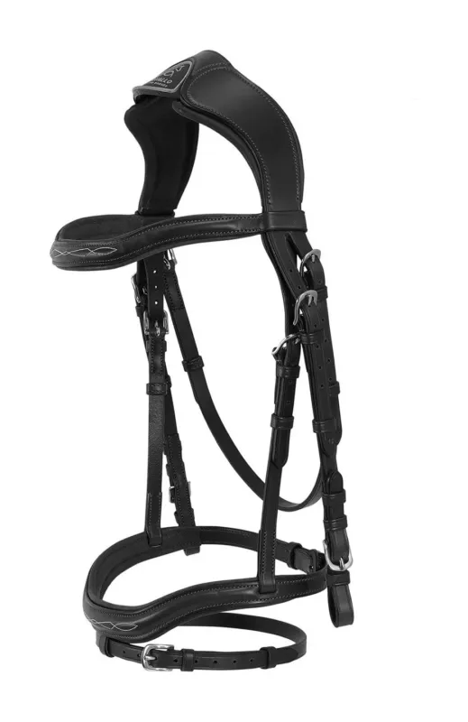 Solde Bride en cuir Amazzone Acavallo - Cob - Noir