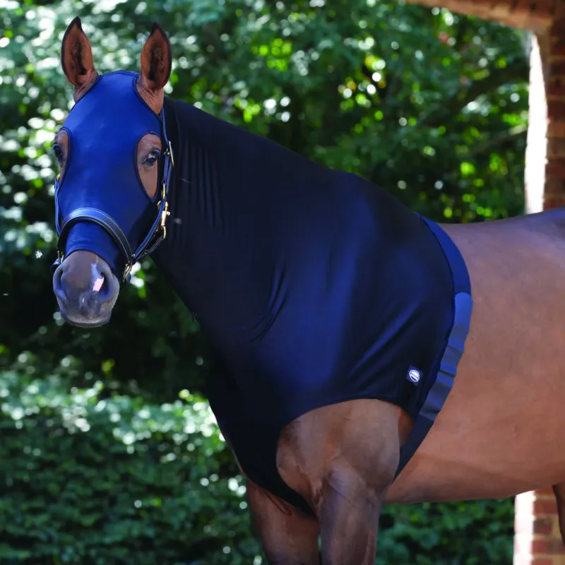 Couvre-cou extensible WeatherBeeta avec fermeture clair - Cheval - Noir Promotion Saisonnire