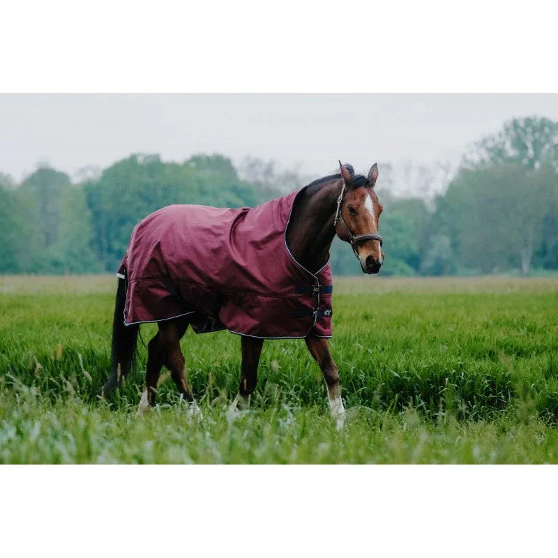 Manta para caballo Equi-Theme Tyrex 1200D Turnout manta with High Neck Burgundy - 150 g / 160 cm/7'0 Prix Bas