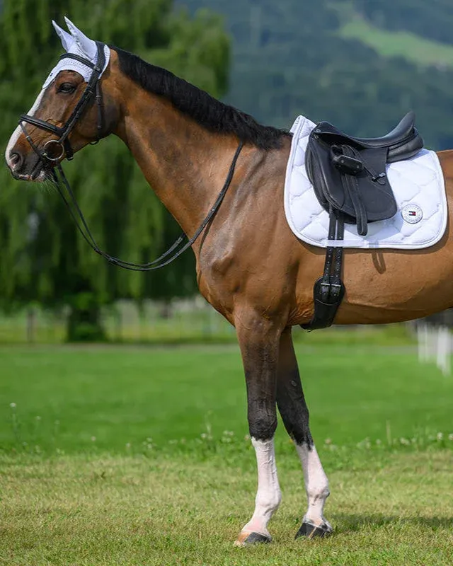 Expdi Aujourdhui Tapis de Dressage Tommy Hilfiger Equestrian Liberty - Cheval - Blanc optique