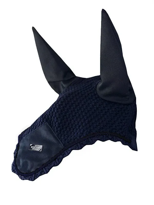 Bonnet anti-mouches Equestrian Stockholm plain – Cheval – Marine Haute Qualit