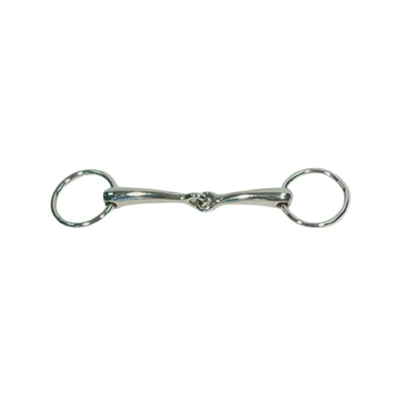 Promotion AXXEL - Mors 2 anneaux Nickel - 135 mm - Acier nickel - Canon simple brisure