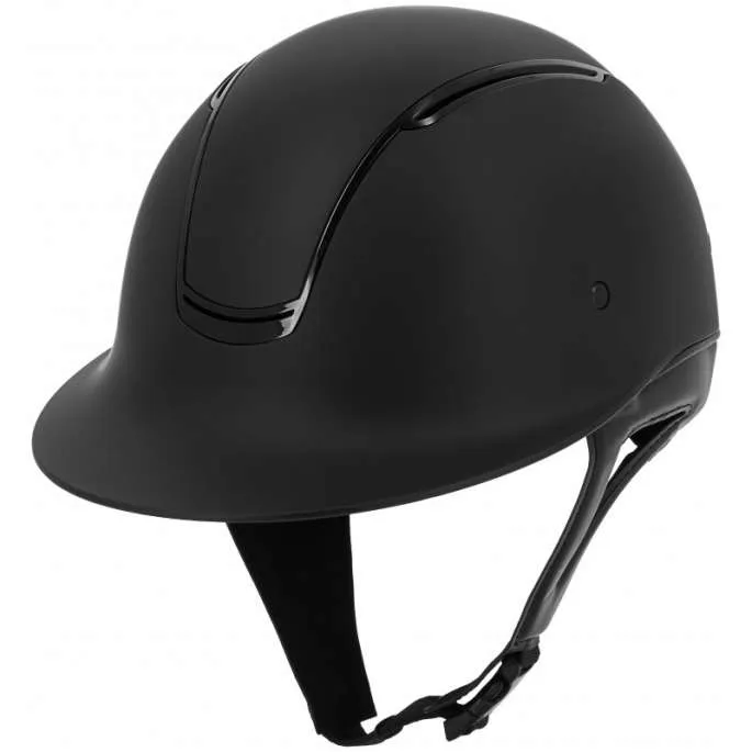 Casque Soazy mat noir brillant visire large - Equithme - noir/noir - 58/61 Expdi Aujourdhui