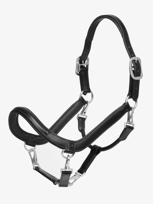 Licol de pansage LeMieux en cuir - Cob - Noir Soldes