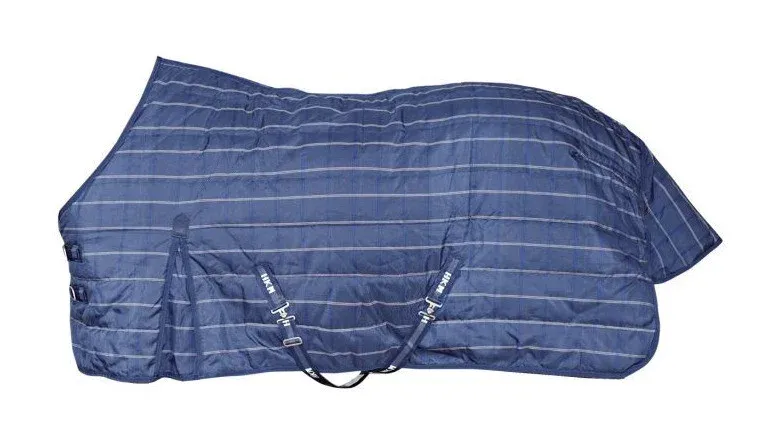 Meilleure Vente Couverture hiver interieur/box 200g d'ouate 1200D HKM - 145 cm - Bleu fonc