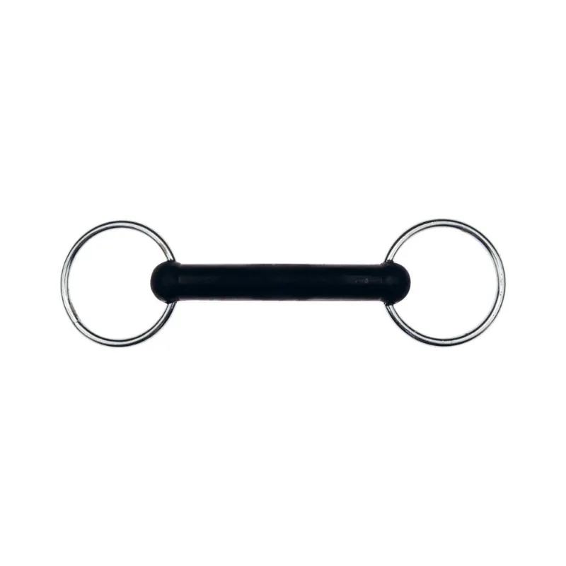 Dernire Chance FEELING - Mors 2 anneaux droit Caoutchouc Rigide - 115 mm - Caoutchouc - Canon droit