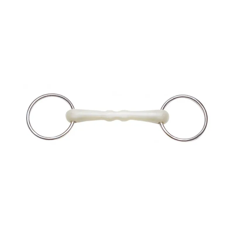 FEELING - Mors 2 anneaux droit Flexi - 115 mm - Rsine - Canon droit Paiement Scuris