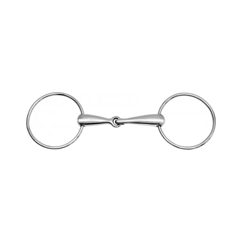 FEELING - Mors 2 grands anneaux Inox - 125 mm - Inox - Canon simple brisure Nouveaut