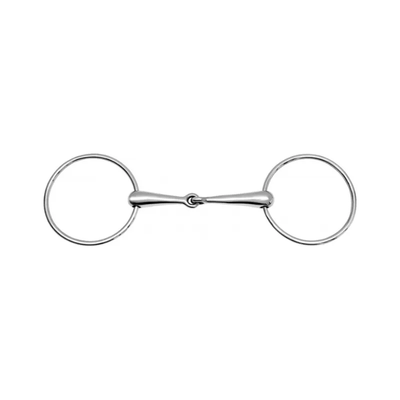 Vente Flash FEELING - Mors 2 grands anneaux Inox - 115 mm - Inox - Canon simple brisure
