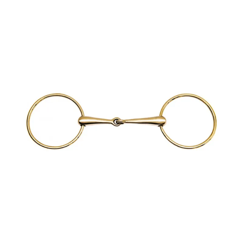 FEELING - Mors 2 grands anneaux Maillechort - 115 mm - Maillechort - Canon simple brisure Offre Limite
