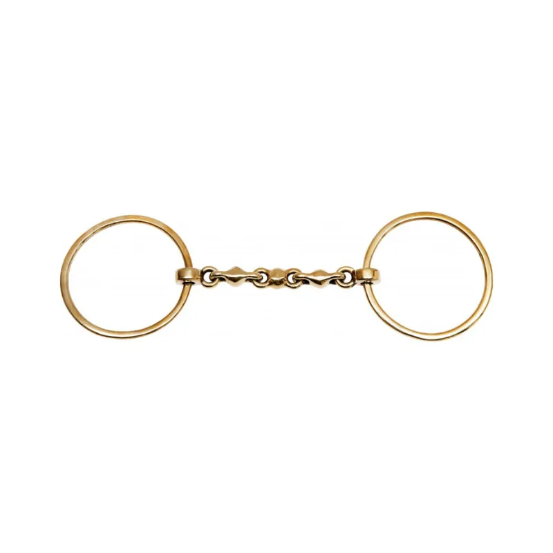 Populaire FEELING - Mors 2 grands anneaux Waterford Maillechort - 125 mm - Maillechort - Canon boules