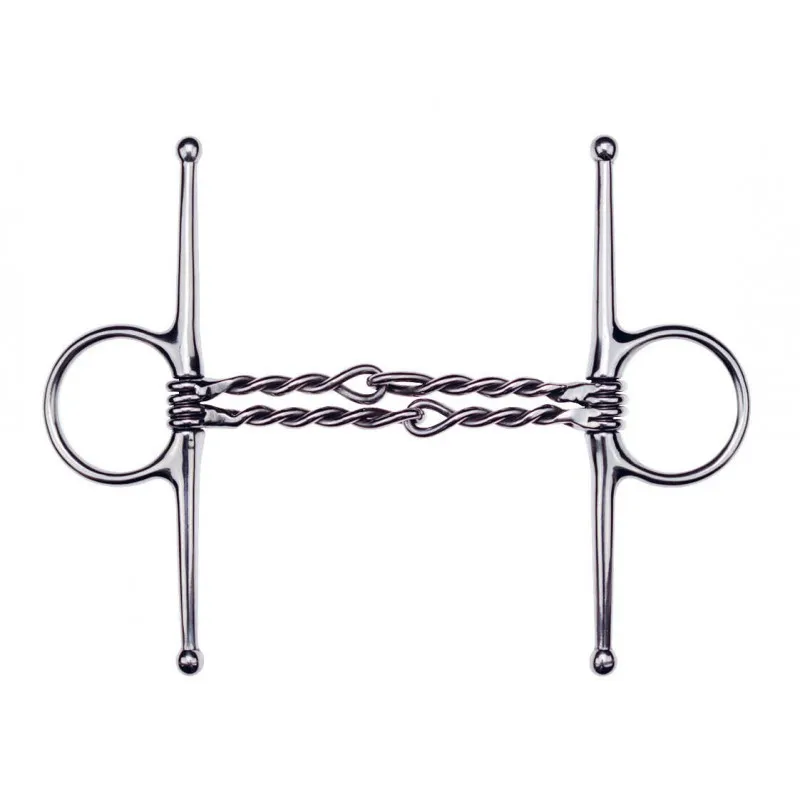 Offre Spciale FEELING - Mors Aiguilles double canon torsad Inox - 125 mm - Inox - Canon double embouchure