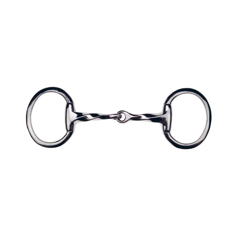 FEELING - Mors Olive anneaux plats torsad Inox - 125 mm - Inox - Canon torsad Quantit Limite