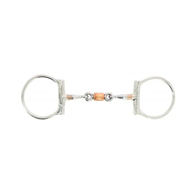 FEELING - Mors Snaffle roulette Cuivre - 125 mm - Cuivre - Canon rouleaux Soldes