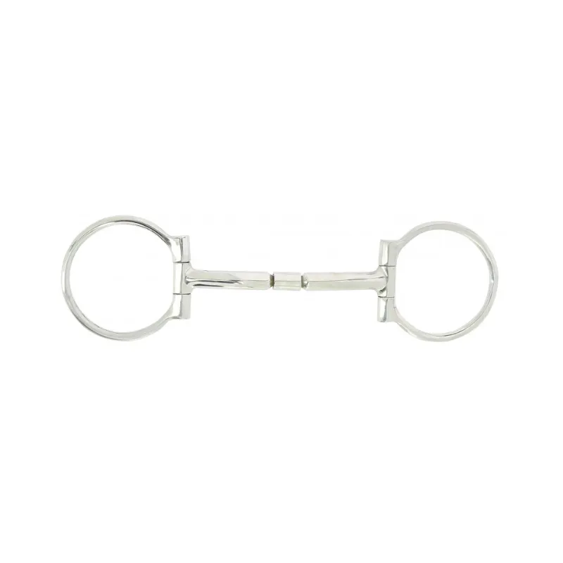 Meilleure Vente FEELING - Mors Snaffle Confort Inox - 125 mm - Inox - Canon anatomique