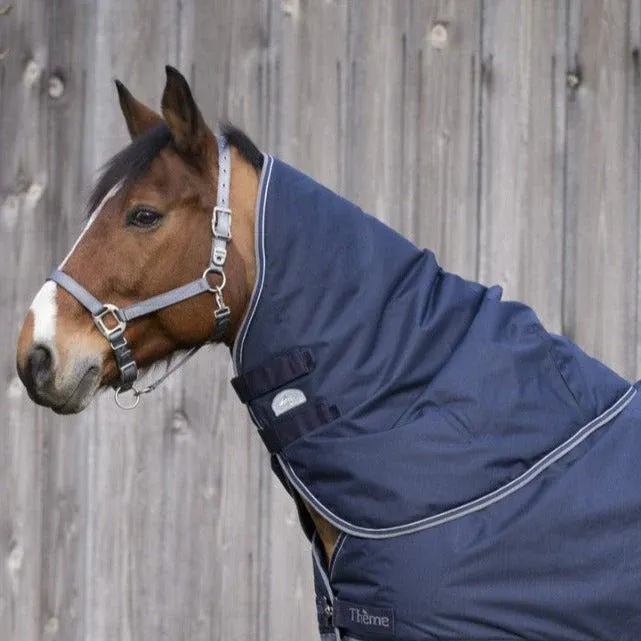 Manta para caballo Equi-Theme Tyrex 600D Neck Cover - 0 g / Black/Sky Blue / Cob Retour Gratuit