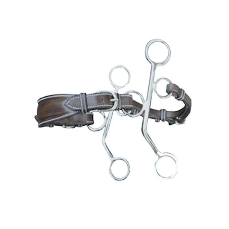 JUMPIN - Hackamore cuir branches courtes - Cheval - Noir Retour Gratuit