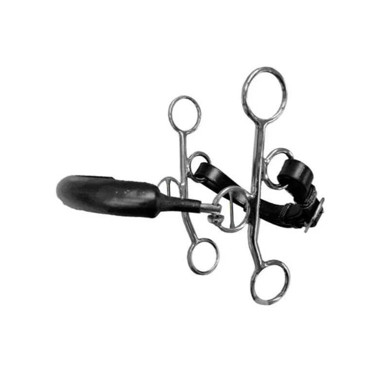 JUMPIN - Hackamore rigide branches courtes - Cheval - Acajou Commander Maintenant