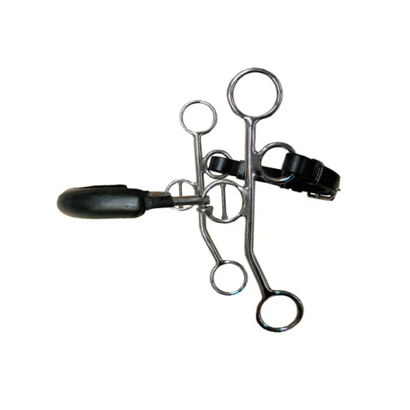 Expdition Rapide JUMPIN - Hackamore rigide branches longues - Cheval - Acajou
