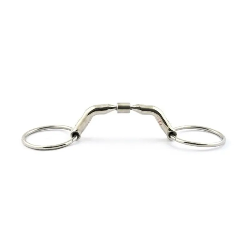 JUMPIN - Mors 2 anneaux bloqu anatomique - 125 mm - Inox - Canon anatomique Achat Immdiat
